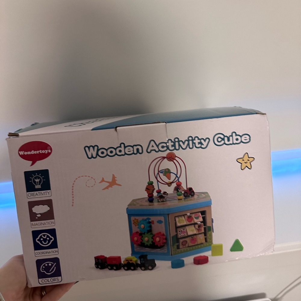 Wooden Activity Cube - Multicolor - Picture 3 of 4